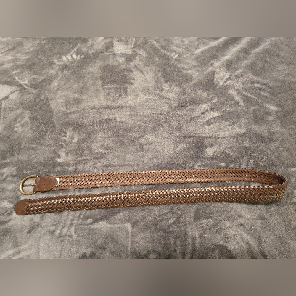 Old Navy Wide Ring-Buckle Faux-Leather Braided Belt for Women (1.5-inch)